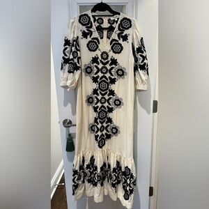 SEA New York Black embroidered dress
